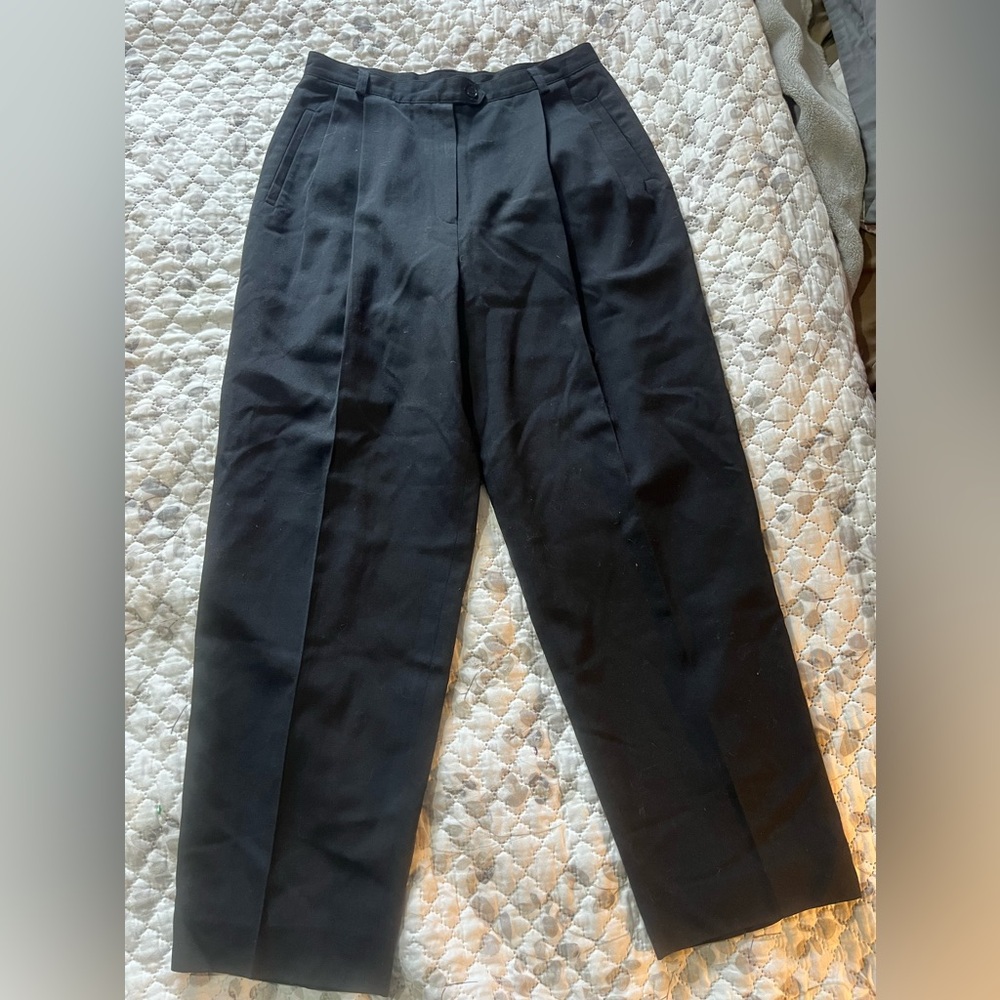 Vintage Austin Reed Black Wool Dress Pants
